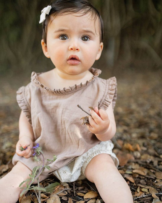 Woven Bloomer | Brown Floral | 0-3 months