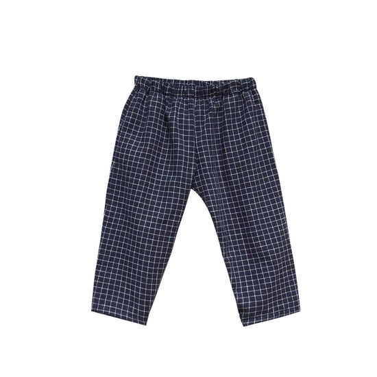 Charlie Pant in Navy Check | 12-18 months