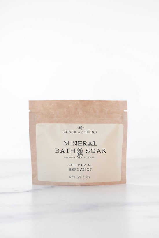 Mineral Bath Soak Sachet | Vetiver & Bergamot