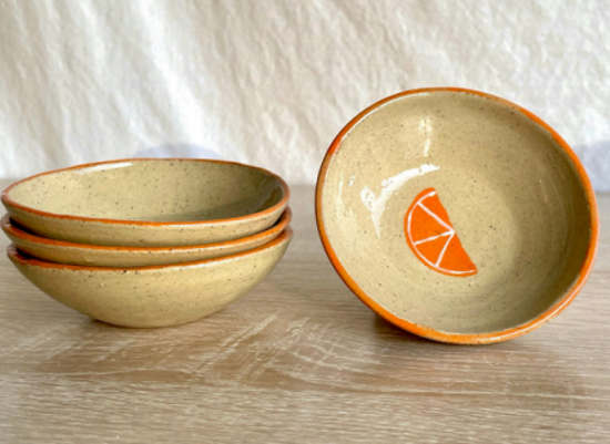 Orange Slice Pinch Bowl