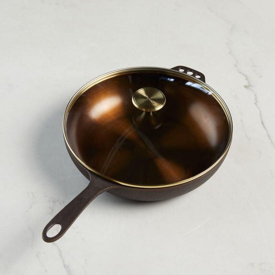 Smithey No. 11 Deep Skillet w/ Glass Lid