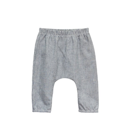 Woven Baby Pant | Navy Mini Stripe