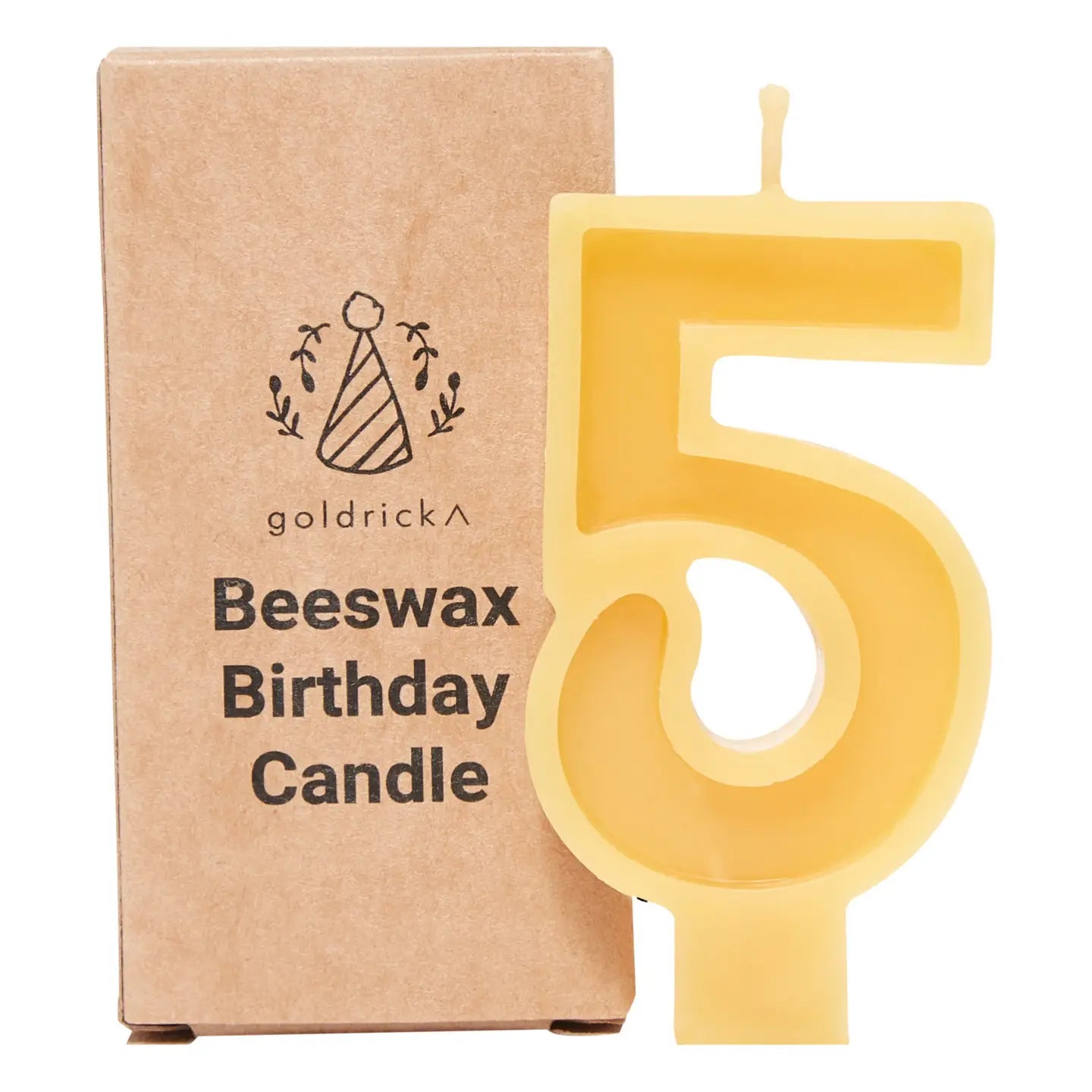 Beeswax Number Candle | 5