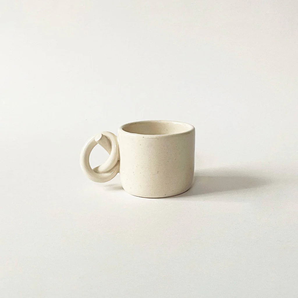 Knot Espresso Cup | Freckle White