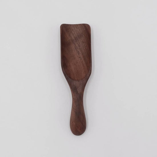 5” Small Walnut Wood Scoop