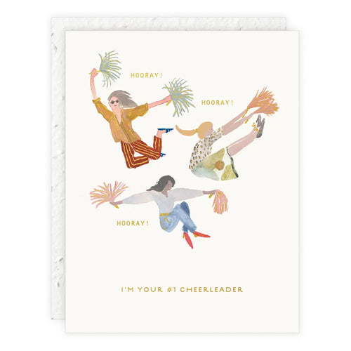 #1 Cheerleader | Congratulations Card