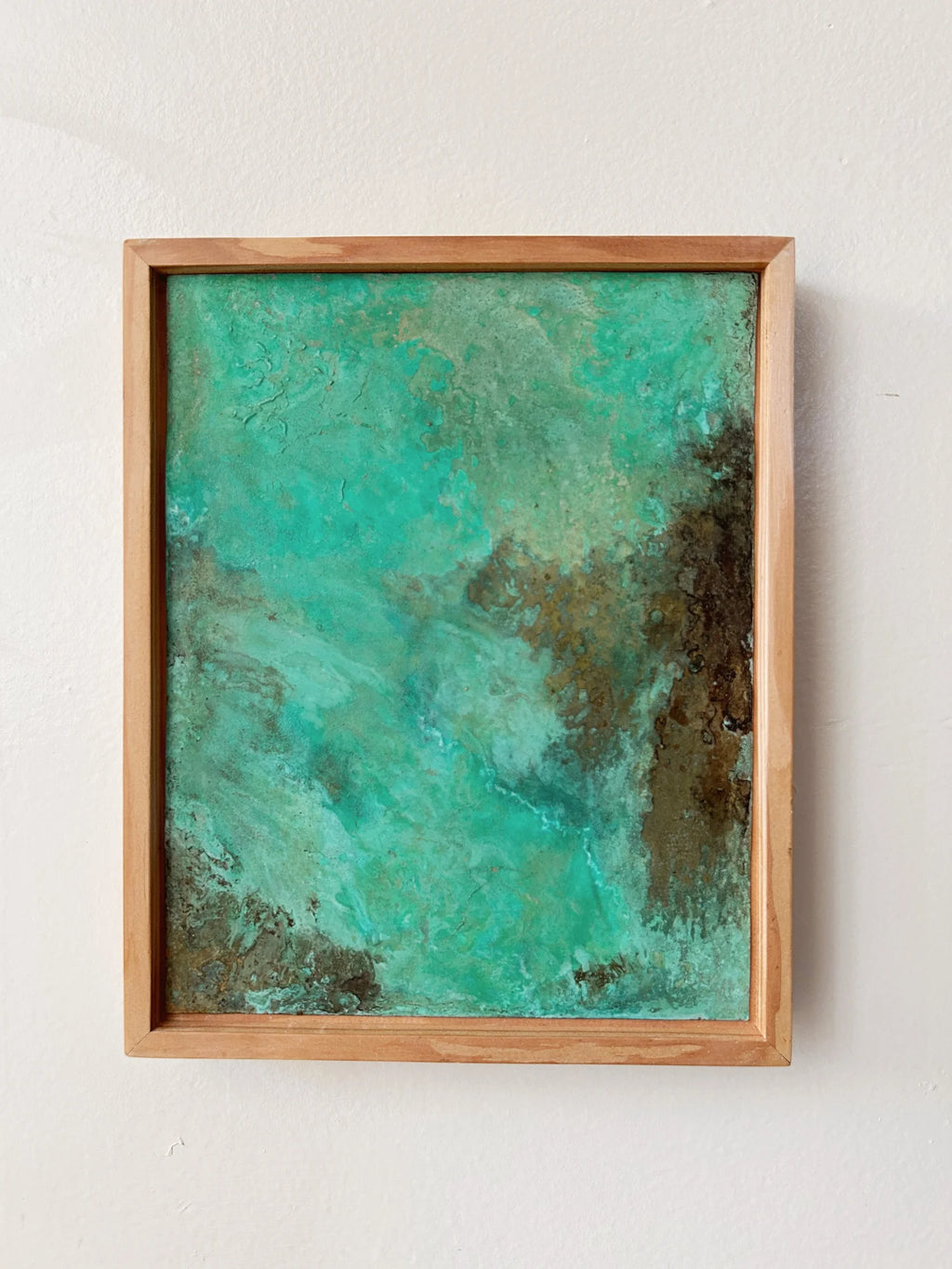 Framed Verdigris Panel No. 17