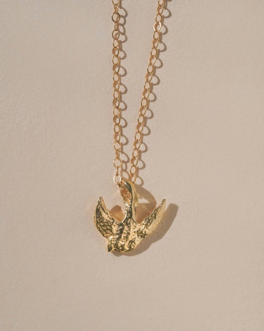 Avis Necklace | 20" Box Chain | Gold Vermeil