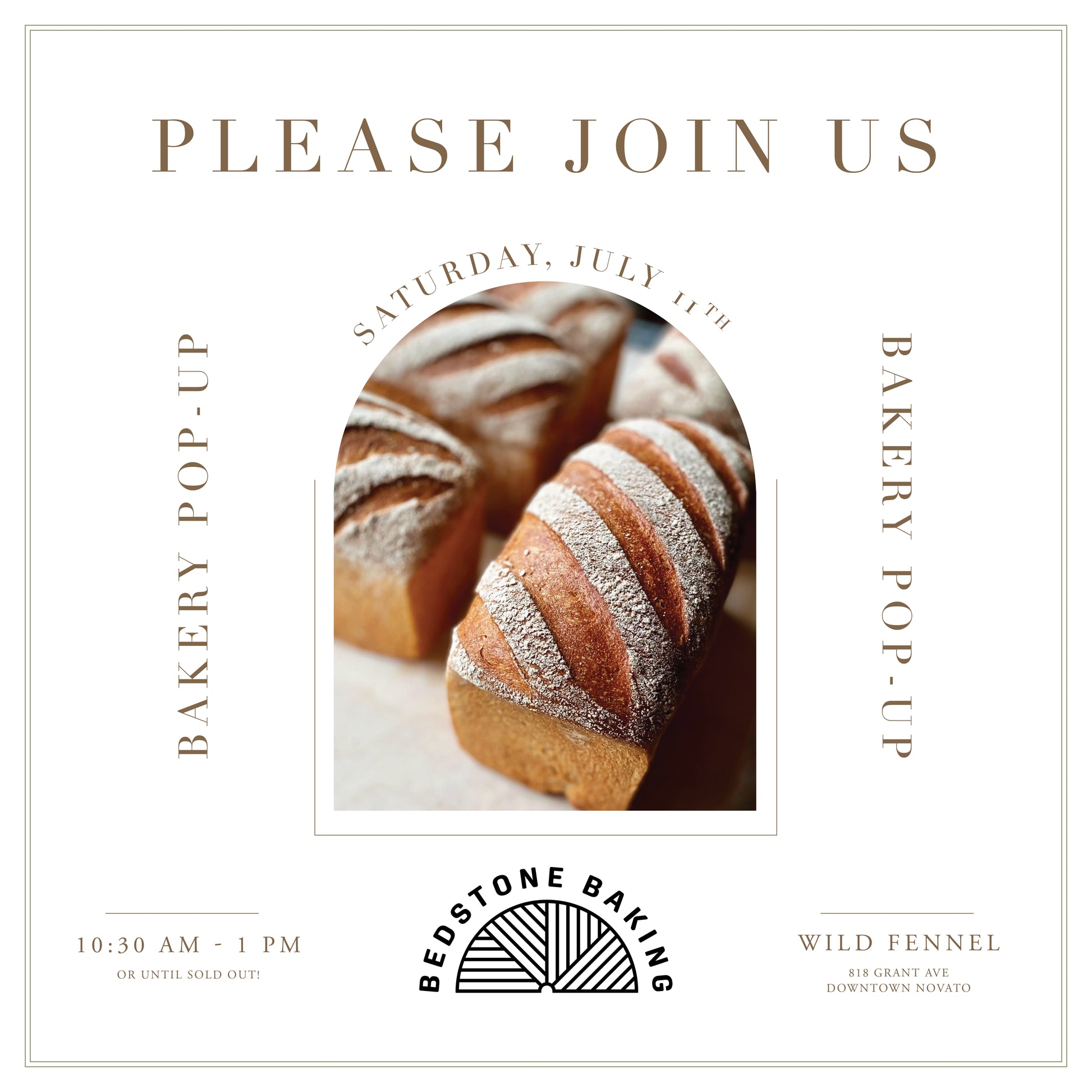 Bedstone Baking Pop-Up at Wild Fennel