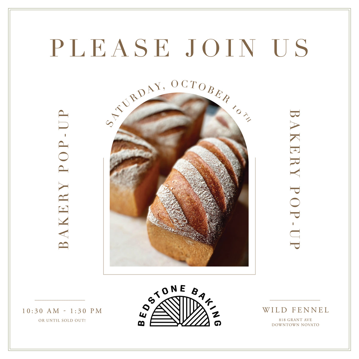 Bedstone Baking Pop-Up at Wild Fennel