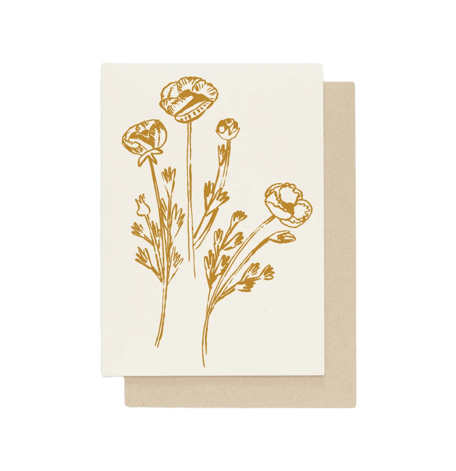 Gold Flowers | Everyday Card