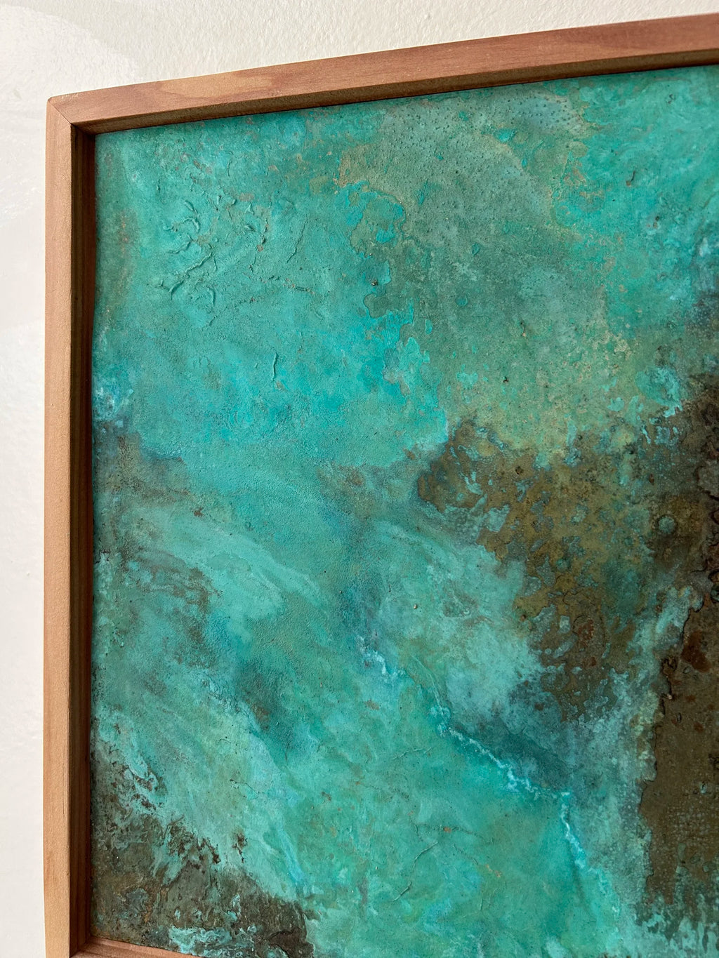 Framed Verdigris Panel No. 17