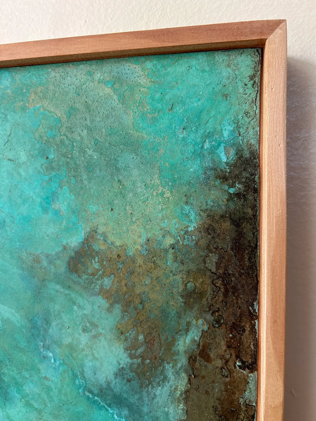 Framed Verdigris Panel No. 17