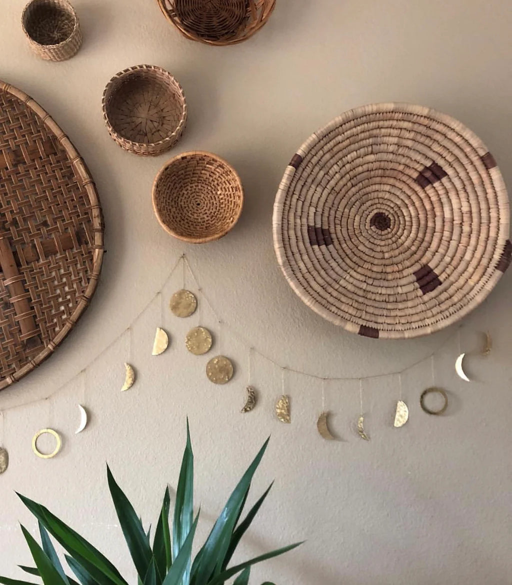 Moon Phases Brass Garland