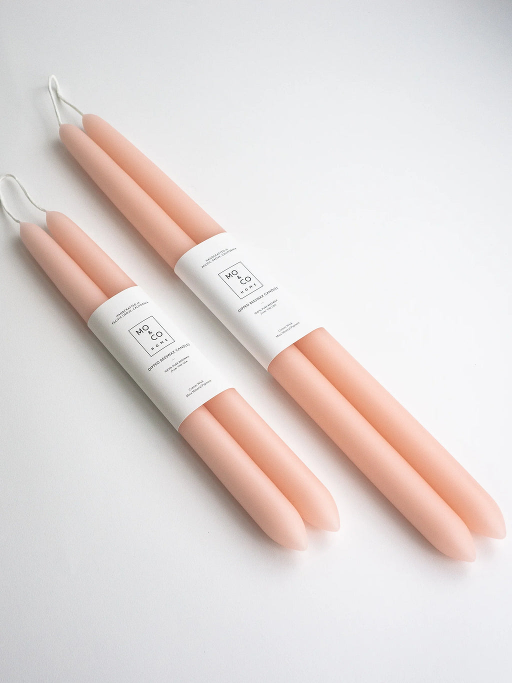14" 100% Beeswax Candles | Pink Rose