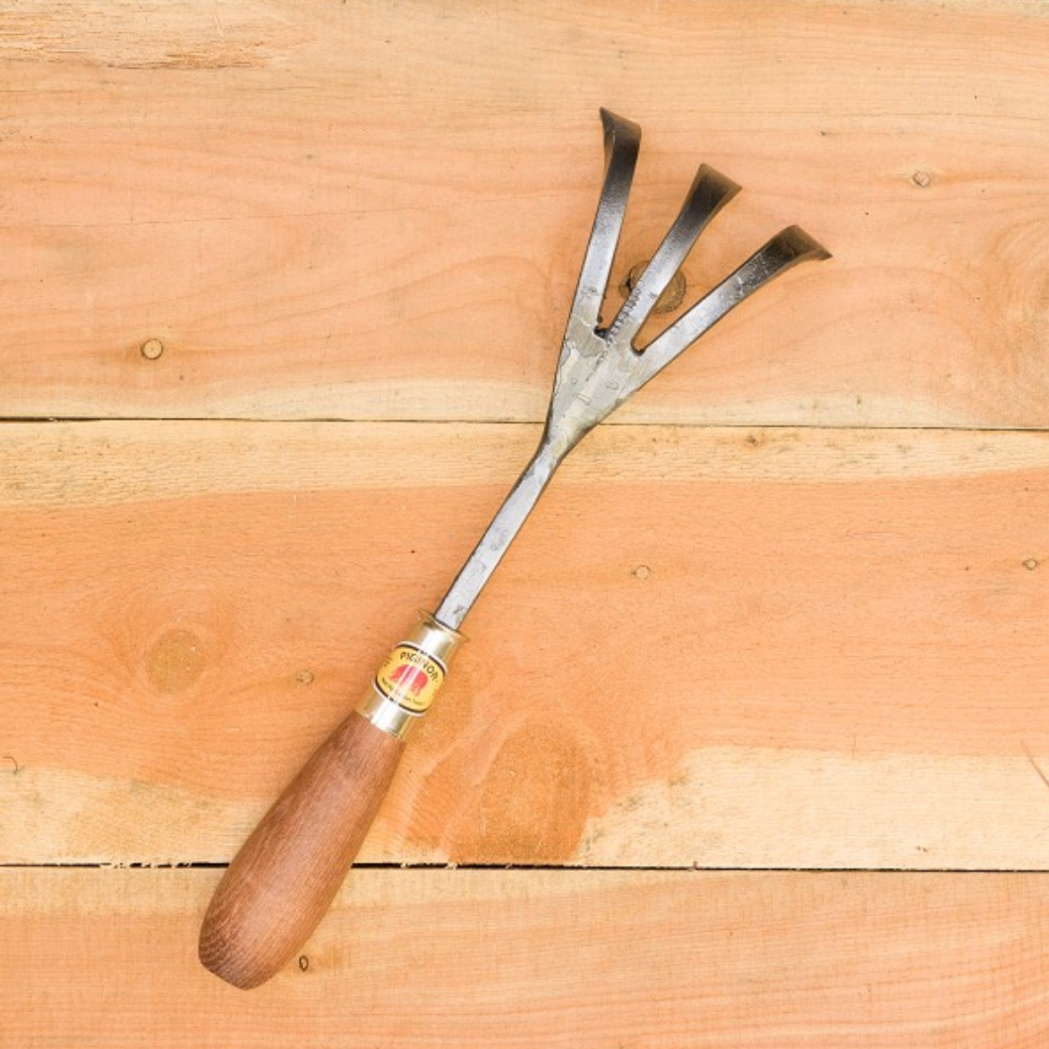 Hand-Forged Three-Tine Cultivator