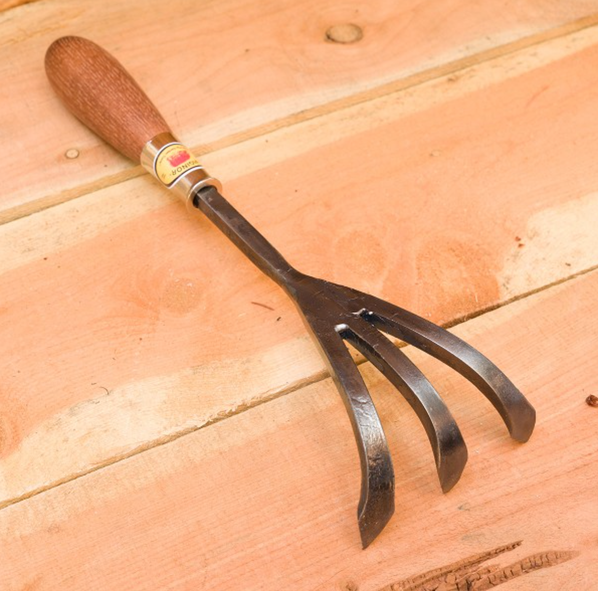 Hand-Forged Three-Tine Cultivator