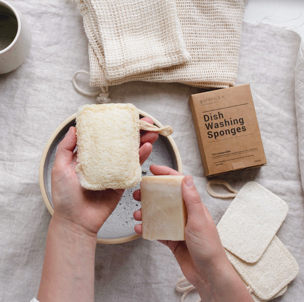 Loofah Dishwashing Sponge