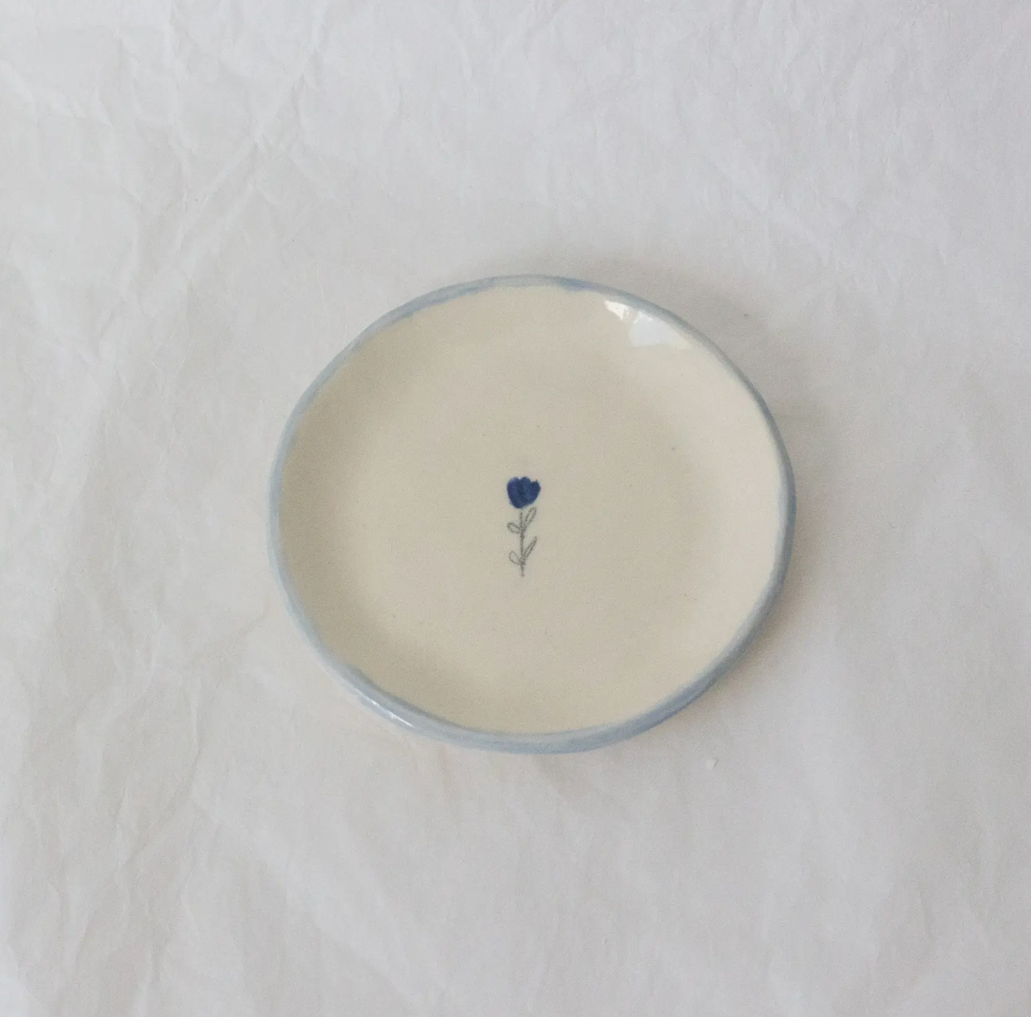 Periwinkle Tulip Ring Dish