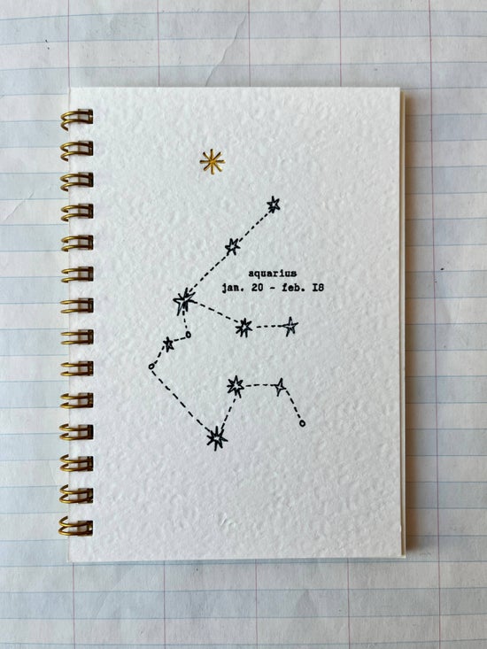 Zodiac Constellations Notebook | Aquarius