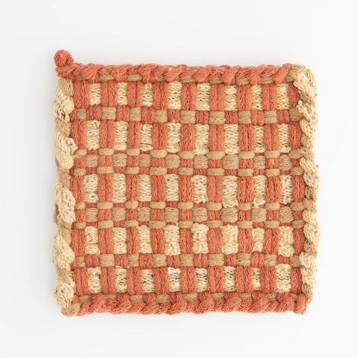 Woven Mat | At Home Collection | Orange & Yellow