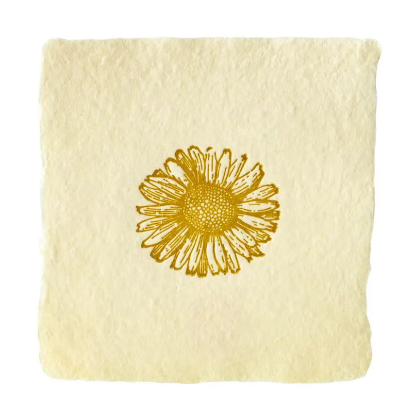 Daisy Handmade Letterpress Card