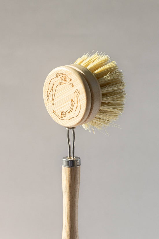 Long-Handled Bamboo Scrub Brush