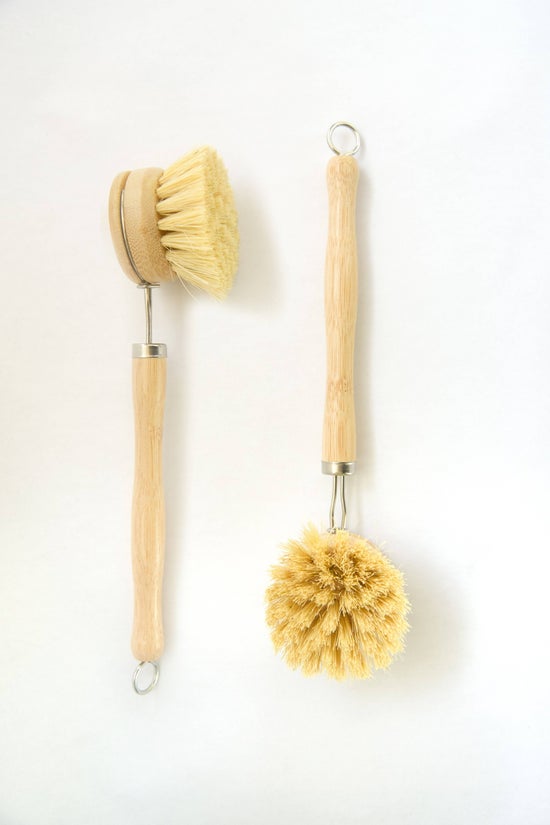 Long-Handled Bamboo Scrub Brush