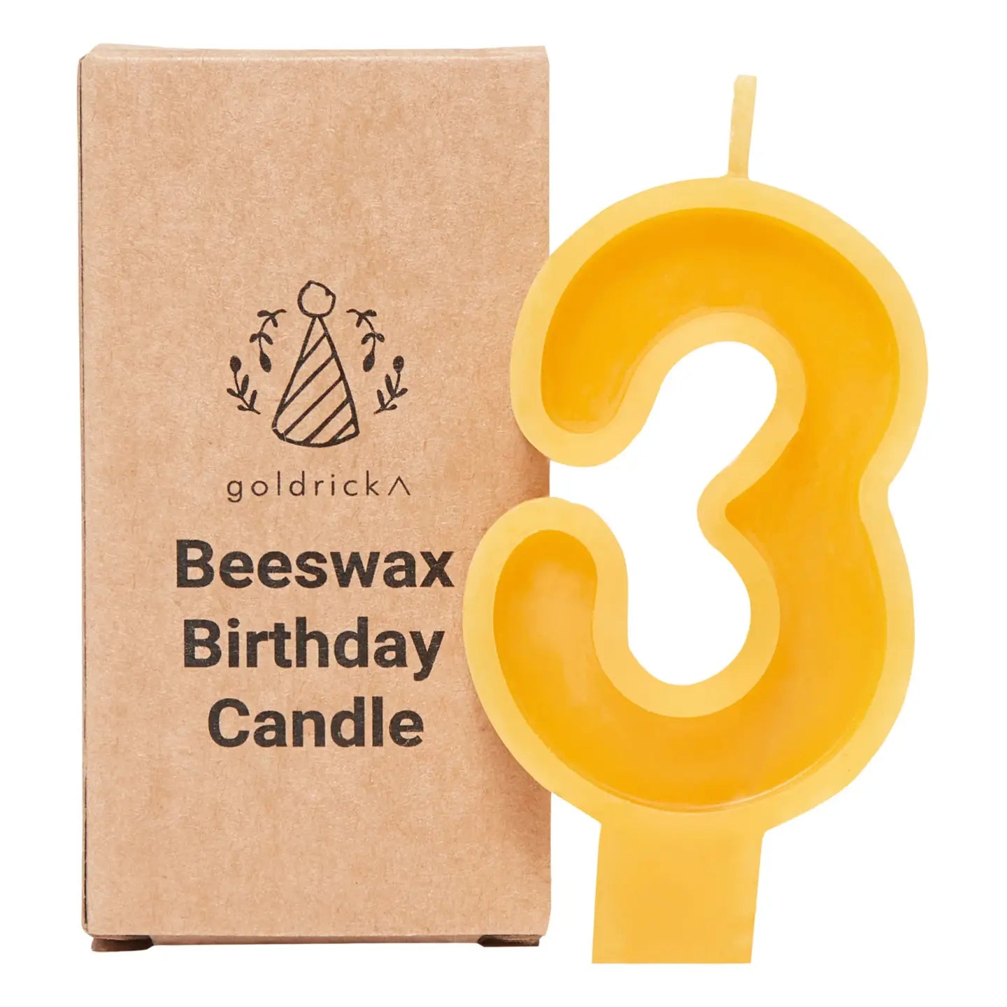 Beeswax Number Candle | 3