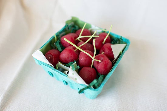Beeswax Cherry Birthday Candles | Set of 10