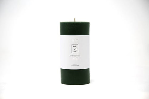 100% Beeswax Pillar Candle | Forest Green | 3 x 6 Inch