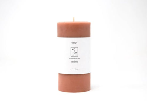 100% Beeswax Pillar Candle | 3 x 6" | Terra Cotta