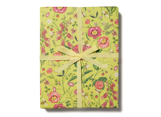 Bees Wrapping Paper Roll