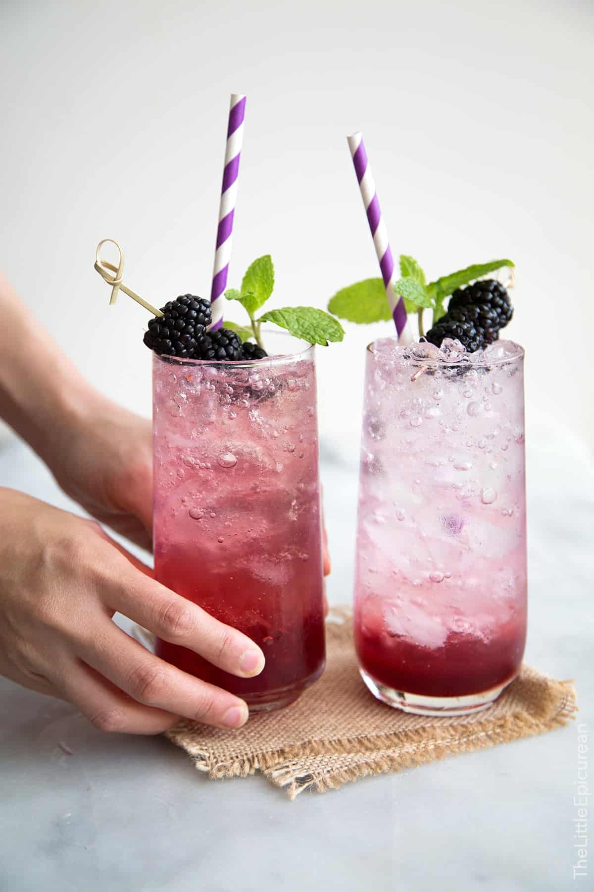 Blackberry Lemonade Shrub