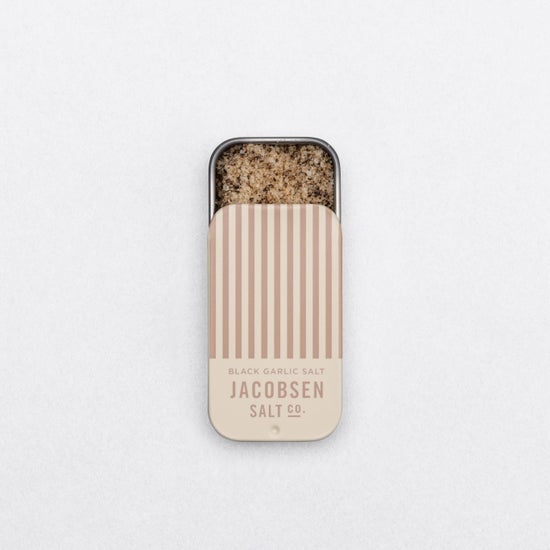 Infused Black Garlic Sea Salt Slide Tin