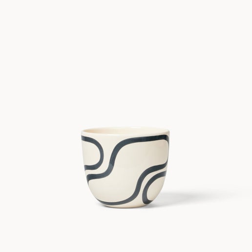 Black Outline Planter | Medium