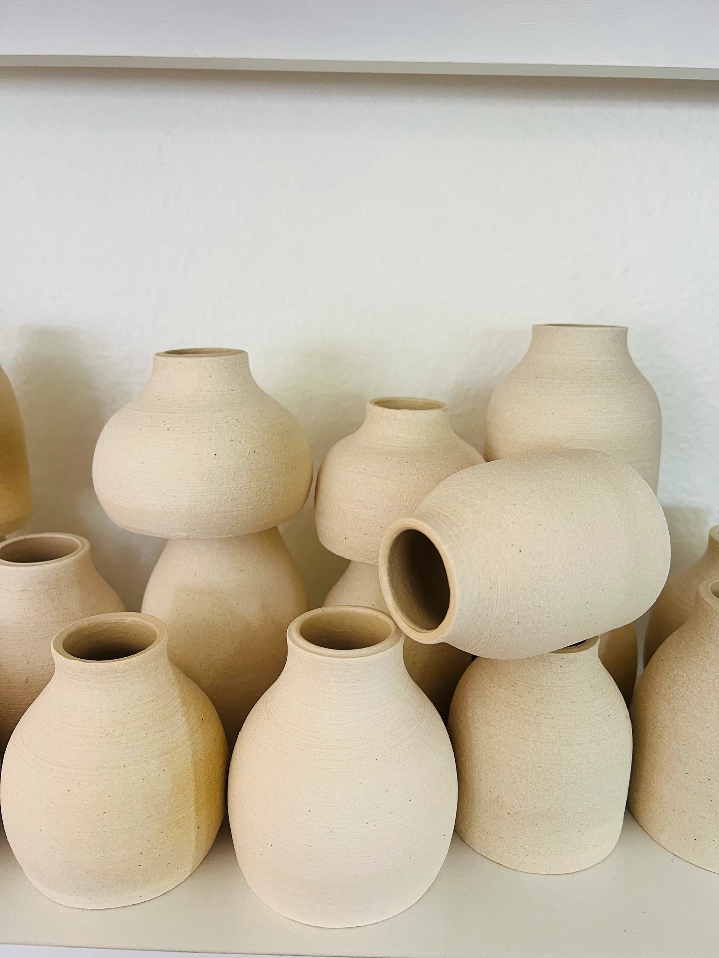 Stoneware Bud Vase | Cream