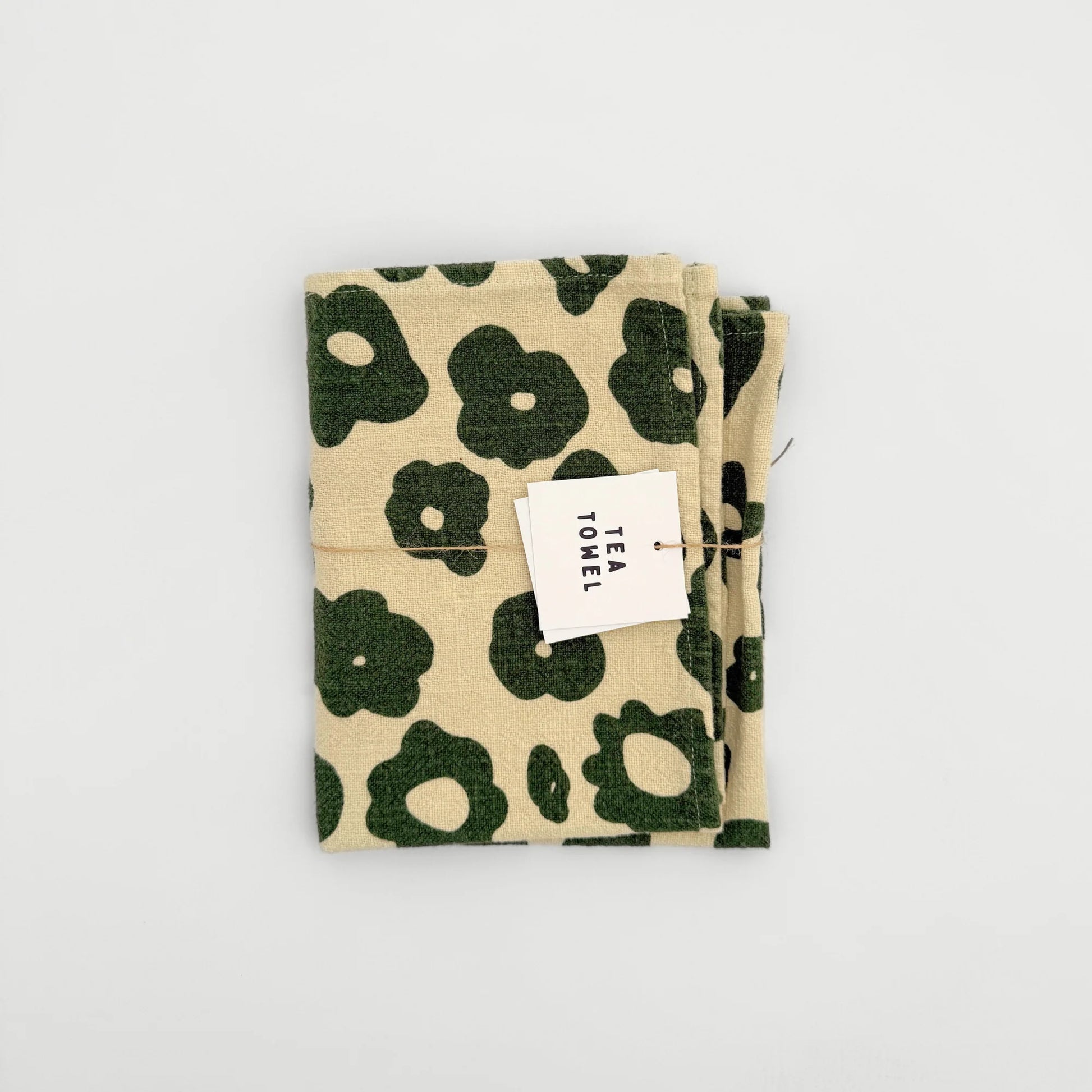 Textured Tea Towel | Celeste | Grass & Natural
