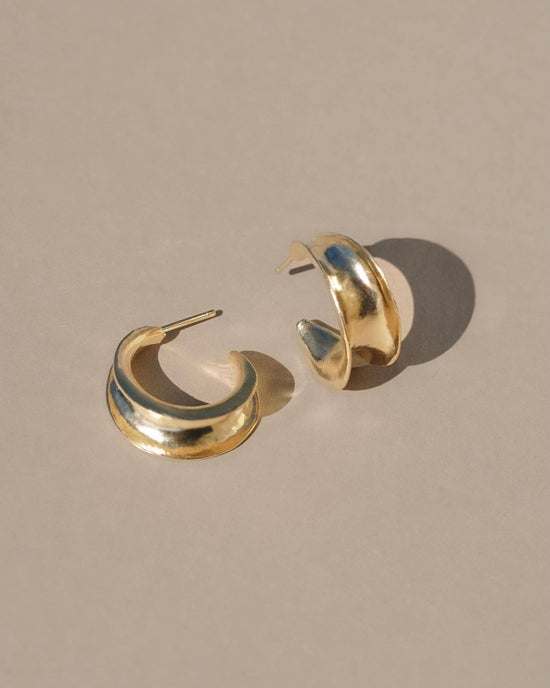 Canyon Hoop Earrings | Gold Vermeil