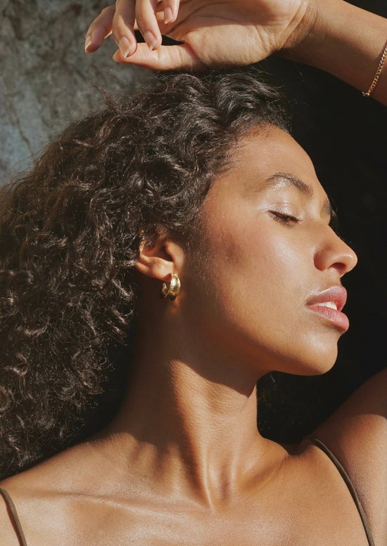 Canyon Hoop Earrings | Gold Vermeil