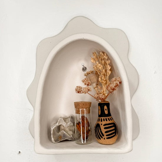 Cement Cloud Arch | White