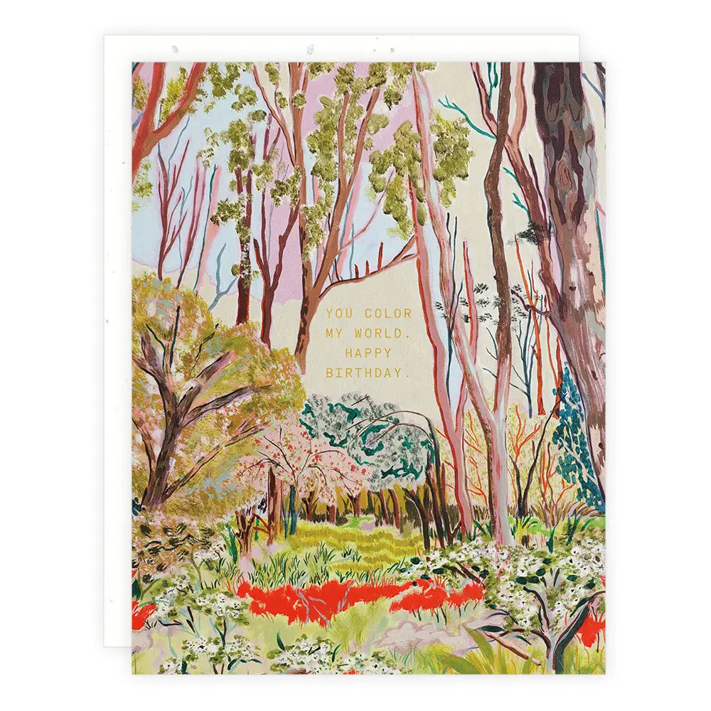 You Color My World | Birthday Card