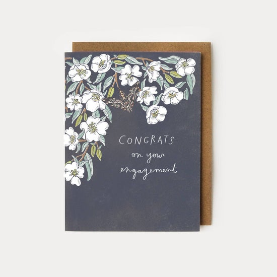 Midnight Primrose | Engagement Card