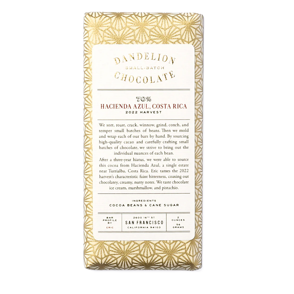 Dandelion Chocolate | Hacienda Azul, Costa Rica