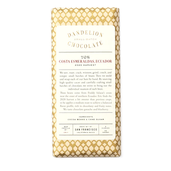 Dandelion Chocolate | Costa Esmeraldas, Ecuador