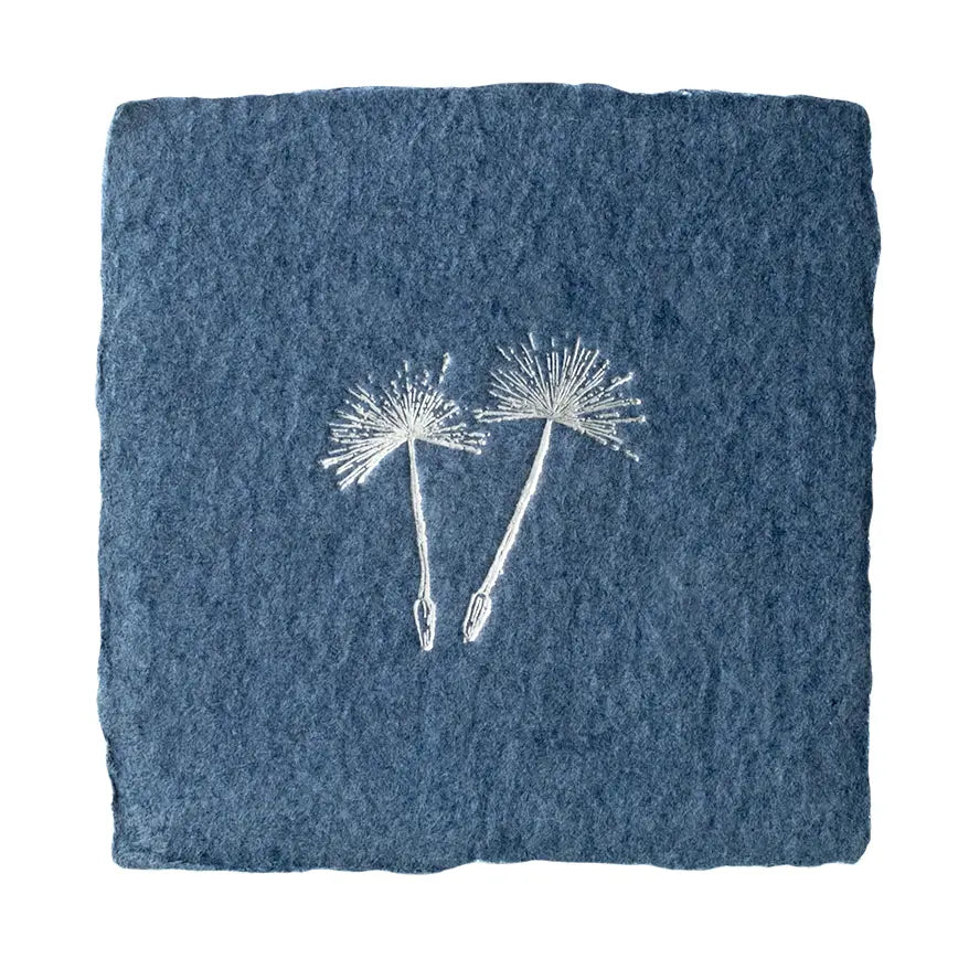Dandelions Handmade Letterpress Card