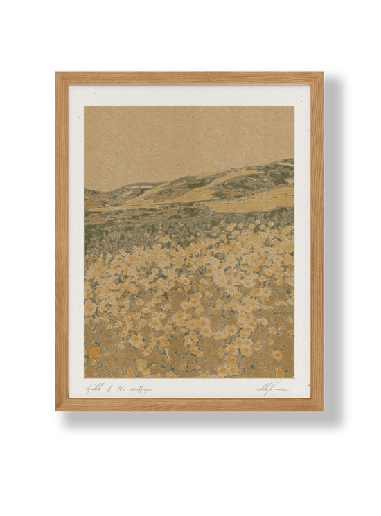 Field of 70's Wallpaper Print | 8.5" x 11"
