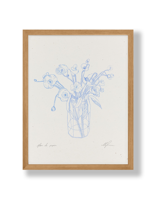Fleurs de Papier Cornflower Print | 8.5" x 11"