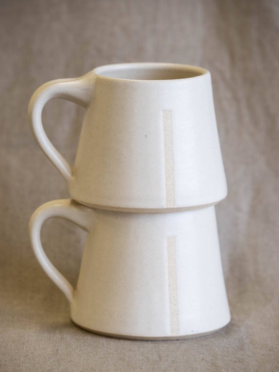 Handmade Ceramic Mug in Satin White