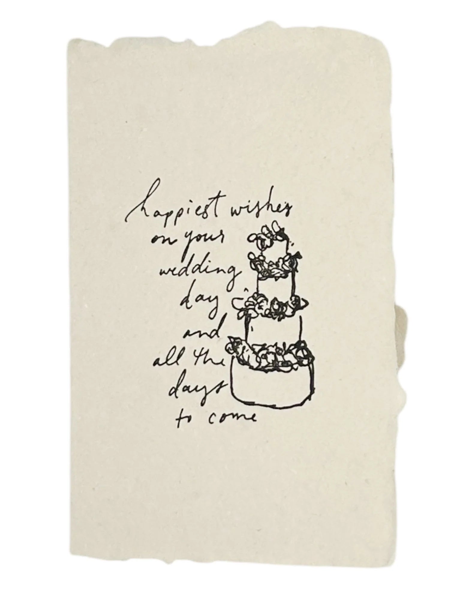 Happiest Wishes Cake | Wedding Card